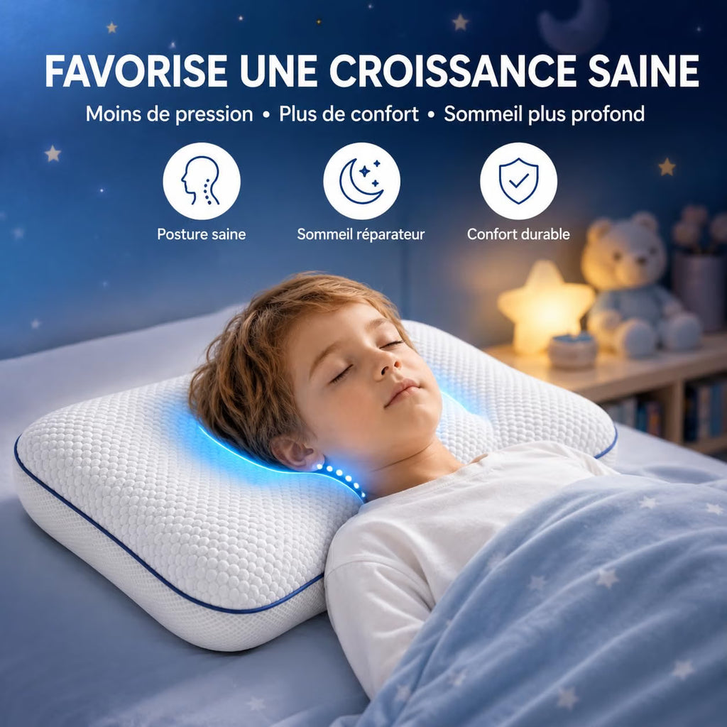 L'oreiller Dodo Doux — soutien ergonomique pour enfant